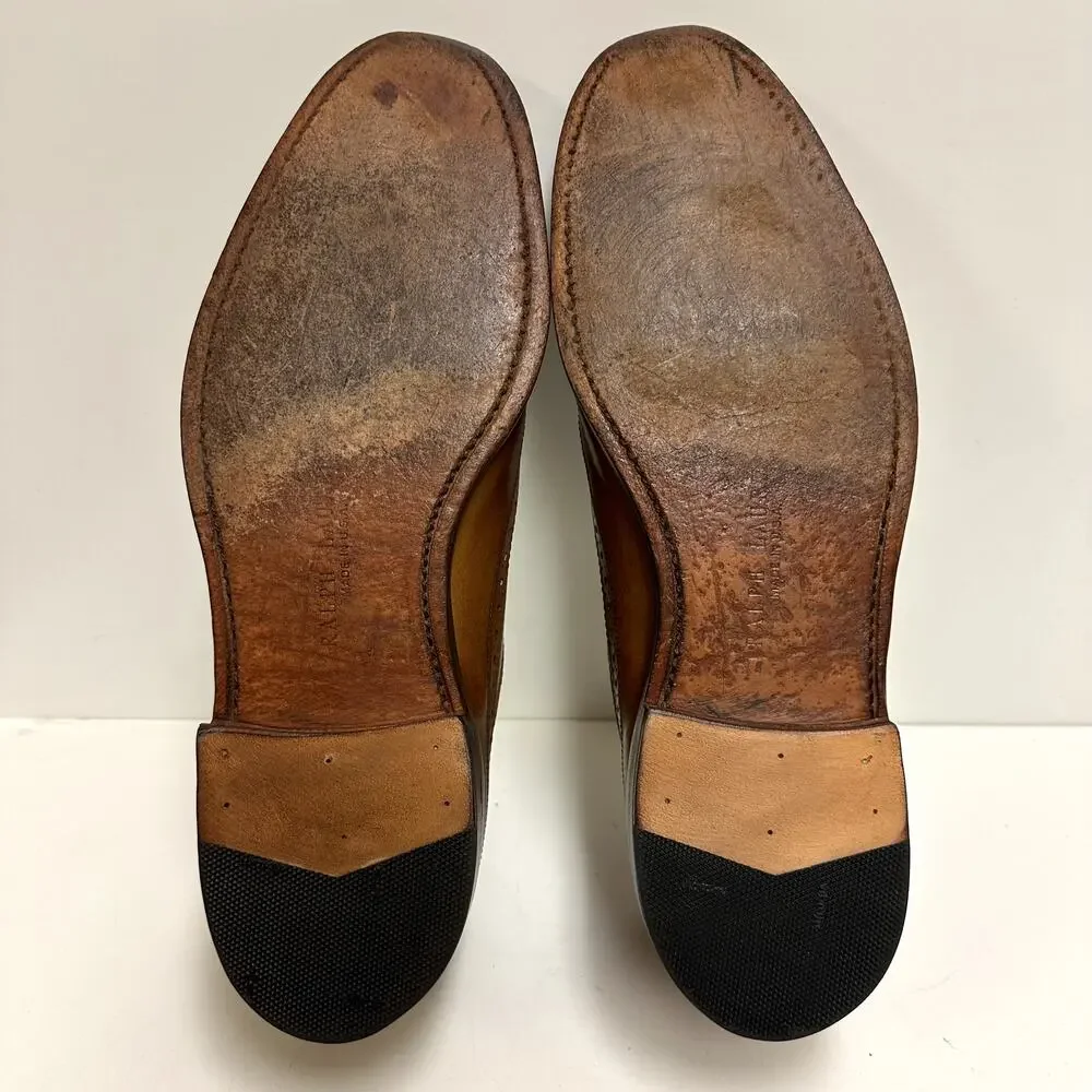 NEW HEELS Allen Edmonds x Ralph Lauren Brown Longwing Wingtip Made in USA 11.5